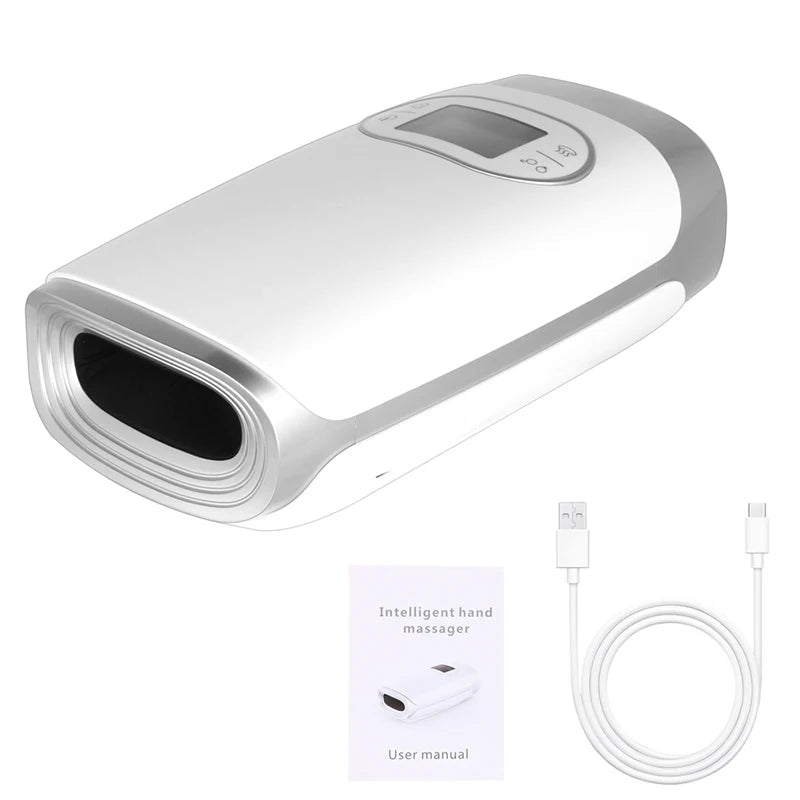 2025 Electric Wireless Hand Massager Device Heat Air Compression Palm Massage Machine Beauty Finger Wrist Spa Relax Pain Relief