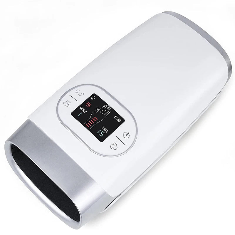 2025 Electric Wireless Hand Massager Device Heat Air Compression Palm Massage Machine Beauty Finger Wrist Spa Relax Pain Relief