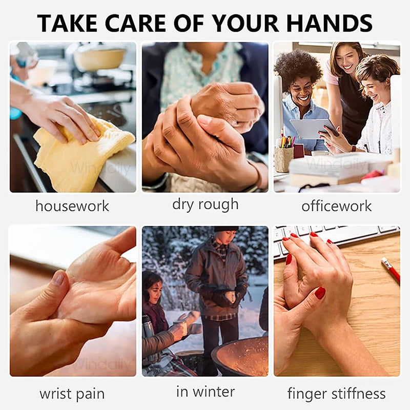 2025 Electric Wireless Hand Massager Device Heat Air Compression Palm Massage Machine Beauty Finger Wrist Spa Relax Pain Relief