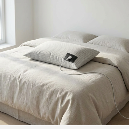 MAXSHARER Grounding Pillow Case with Silver Fiber Organic Cotton