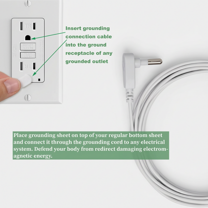 MAXSHARER Grounding Pillow Case with Silver Fiber Organic Cotton