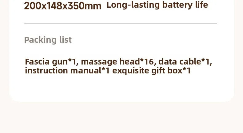 Multi-Head Deep Tissue Massage Gun (8/16 Head) — LCD Quiet Cordless