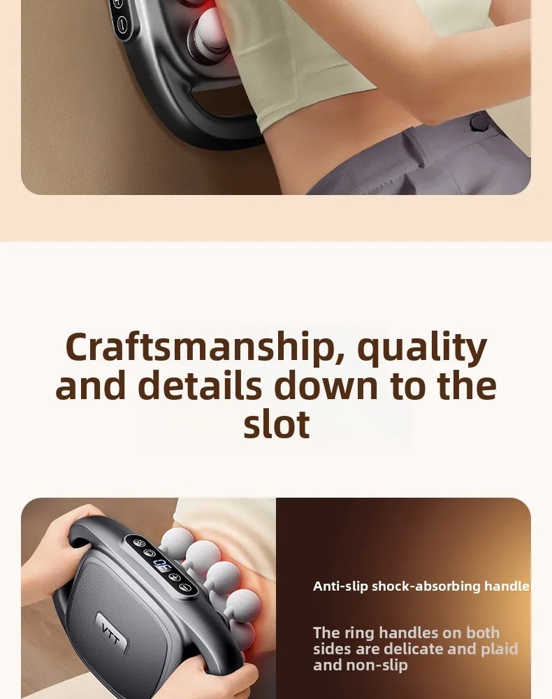 Multi-Head Deep Tissue Massage Gun (8/16 Head) — LCD Quiet Cordless