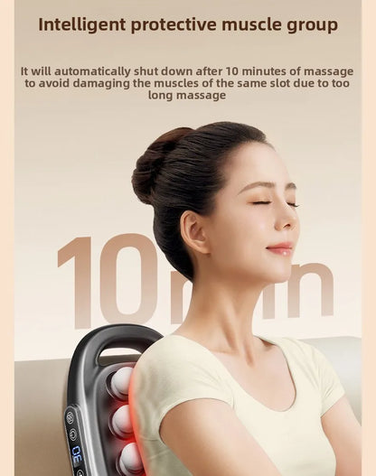 Multi-Head Deep Tissue Massage Gun (8/16 Head) — LCD Quiet Cordless