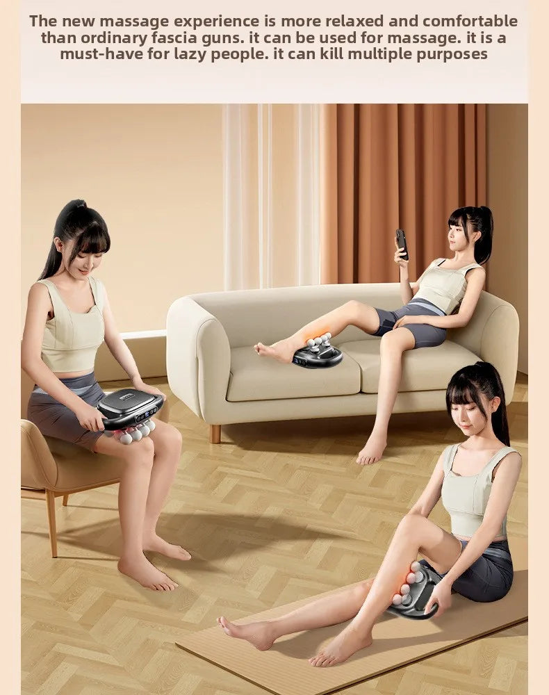 Multi-Head Deep Tissue Massage Gun (8/16 Head) — LCD Quiet Cordless