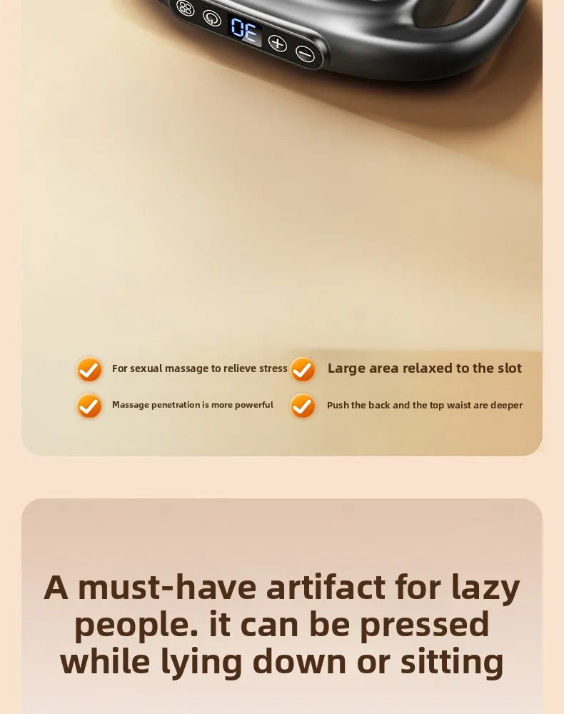 Multi-Head Deep Tissue Massage Gun (8/16 Head) — LCD Quiet Cordless