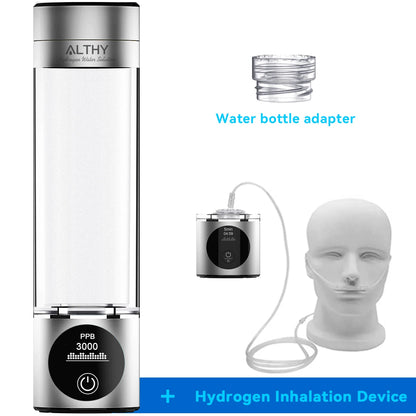 ALTHY Premium Hydrogen Water Bottle 5,000 PPB | DuPont SPE+PEM | Dual Chamber